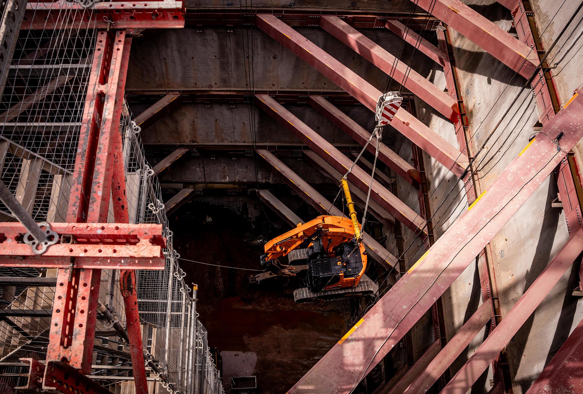 Develon DX235RTF-7 Ekskavator Konstruksi Terowongan